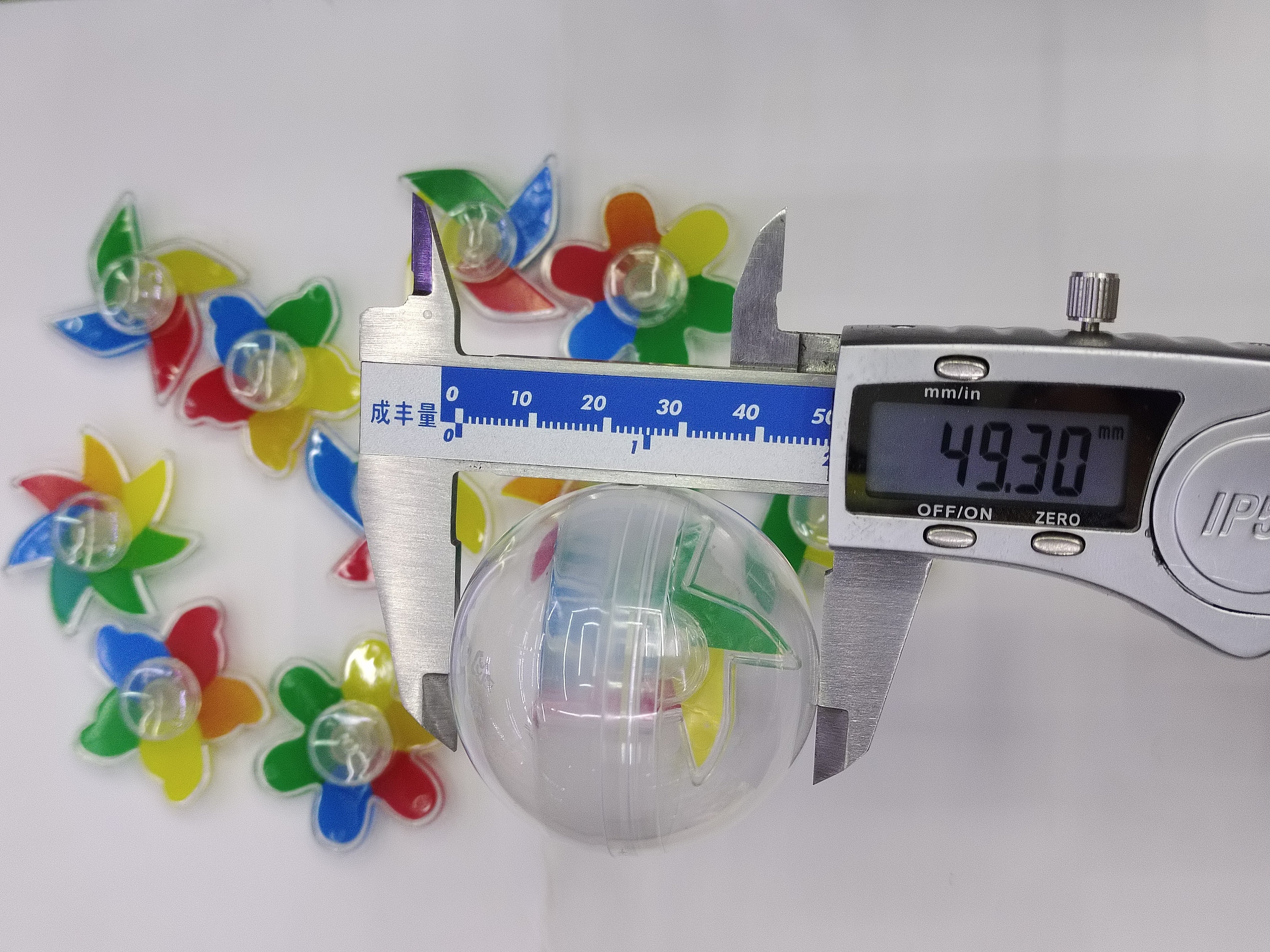 Small top toy 50mm gacha machine coin-operated ball Specification image