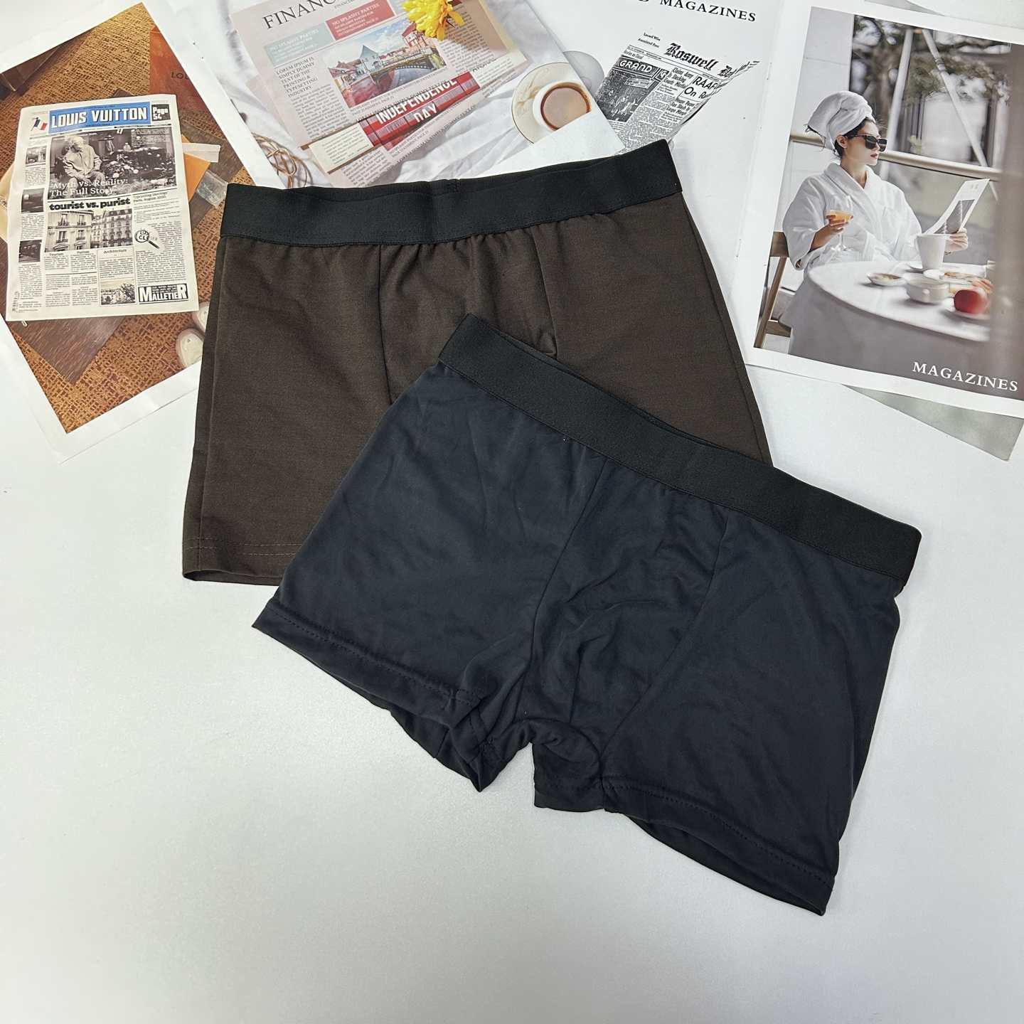 The 101907# style of foreign trade underwear men's seamless men's comfort cotton briefs are selling well. South African men's briefs QNI details Picture