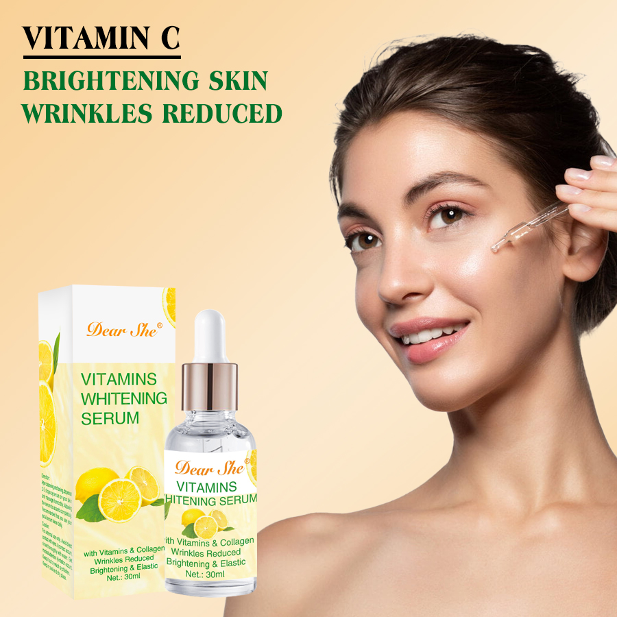 DEAR SHE Cross-border VC Essence Serum 50ml Facial Moisturizing and Brightening Vitamin C Skin Care Liquid
