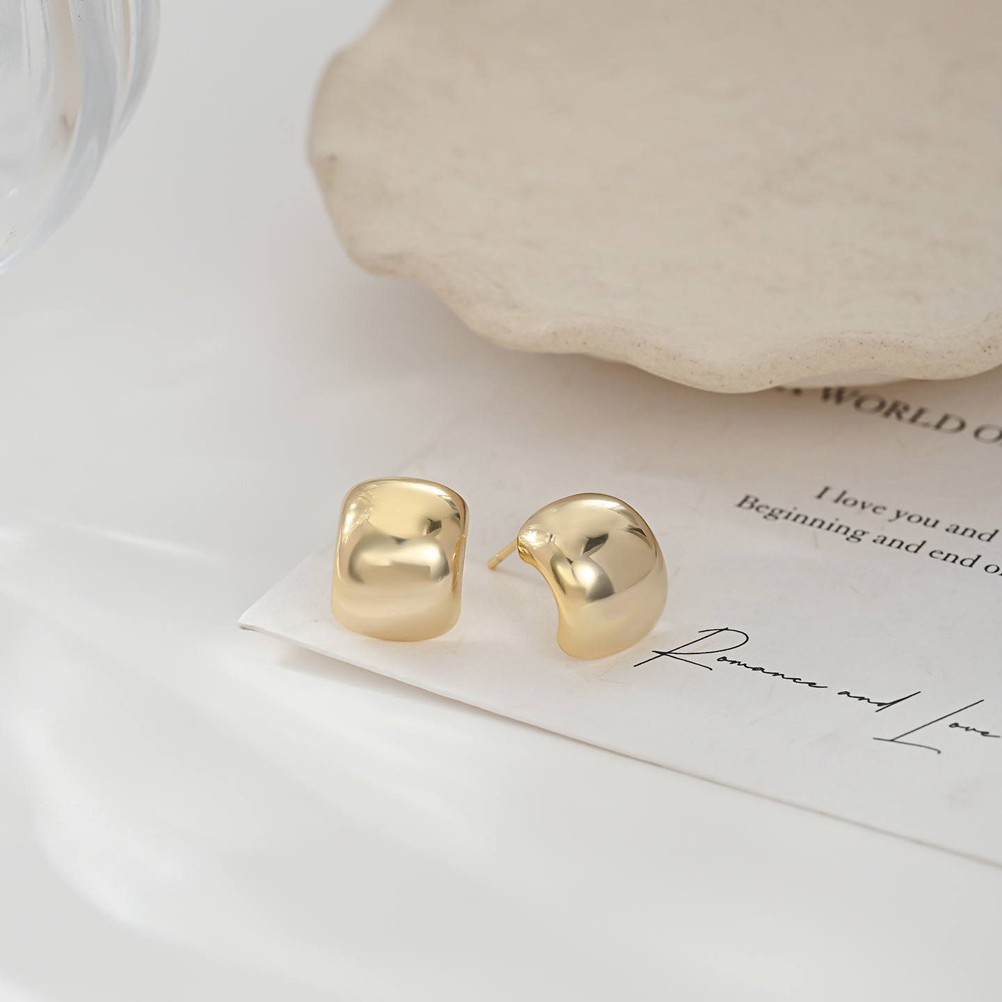 European and American retro style geometric metal earrings, a new trendy, light luxury and high-end ear ring, stud and accessory for women in 2026 Application Scenario