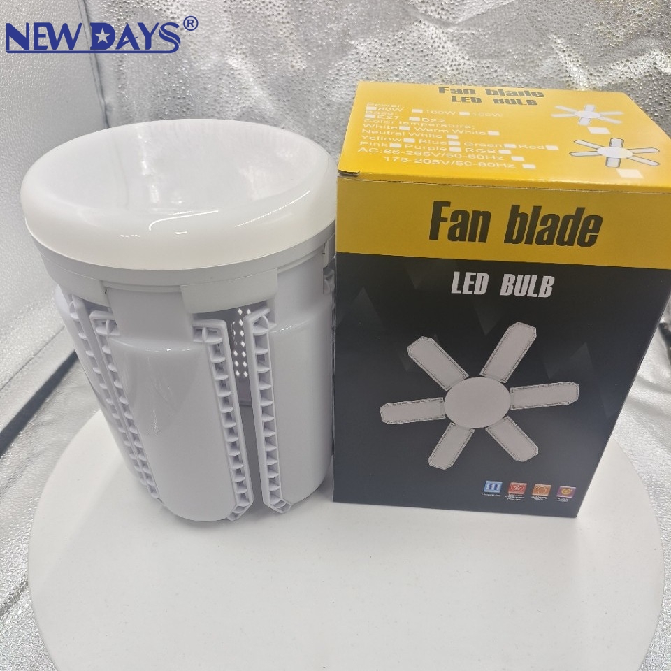 NEWDAYS brand cross-border new LED bulb leaf lamp, King Kong six-leaf +1 eye-protecting non-flicker folding lamp, Screw E27-port energy-saving high-brightness lighting lamp bulb leaf lamp bulb Application Scenario