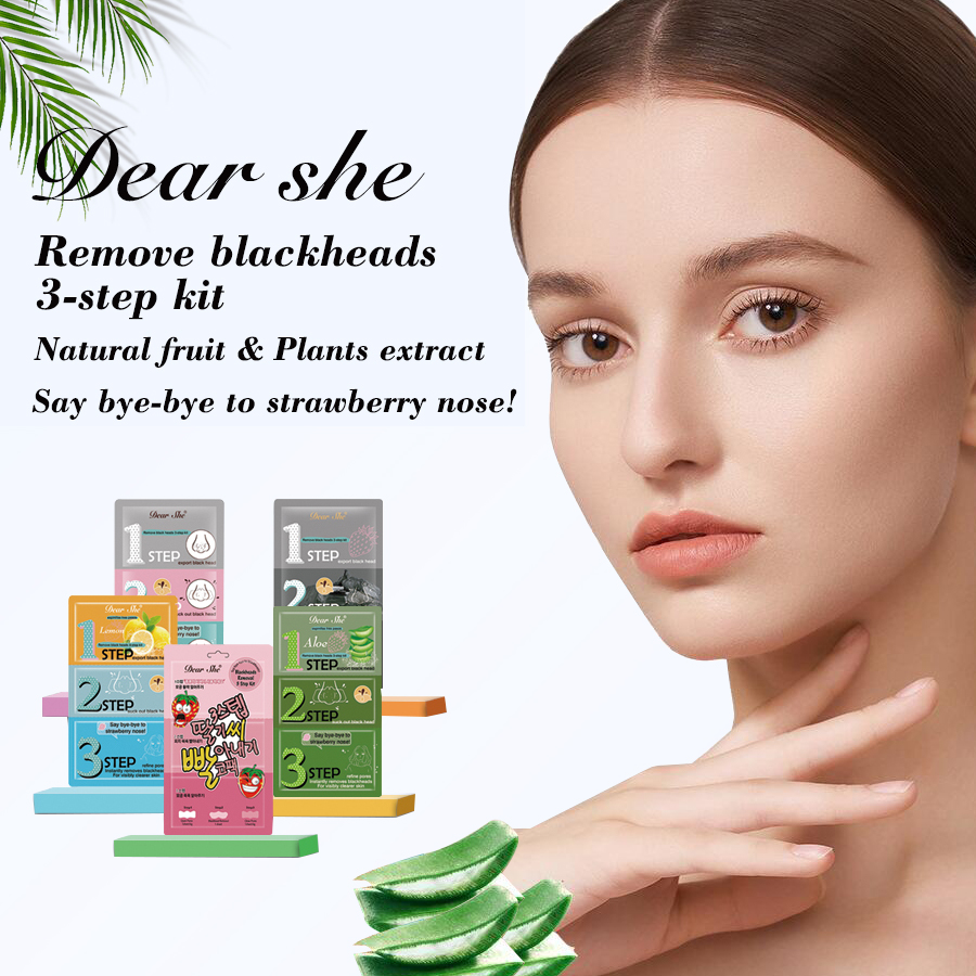 DEAR SHE: Three-step Blackhead Removal Nasal Mask to Clean pores. Blackhead removal nasal mask to moisturize Application Scenario