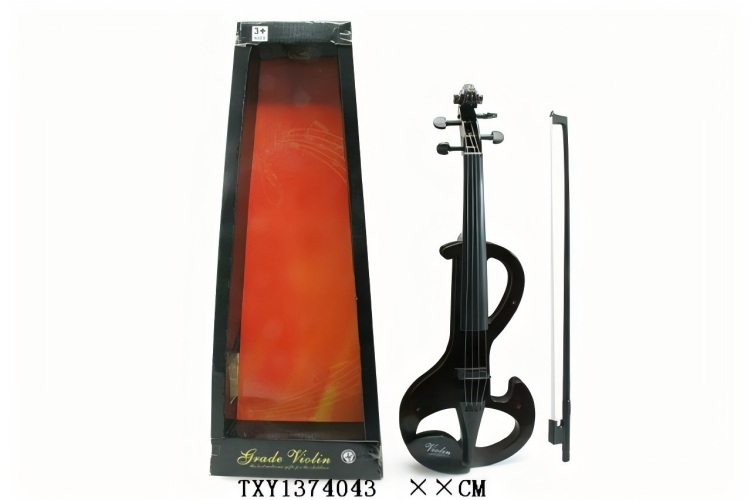 TA00816 Children's simulation electronic violin toy, creative hollowed-out shape sound and light musical instrument, baby's enlightenment performance toy gift box set details Picture
