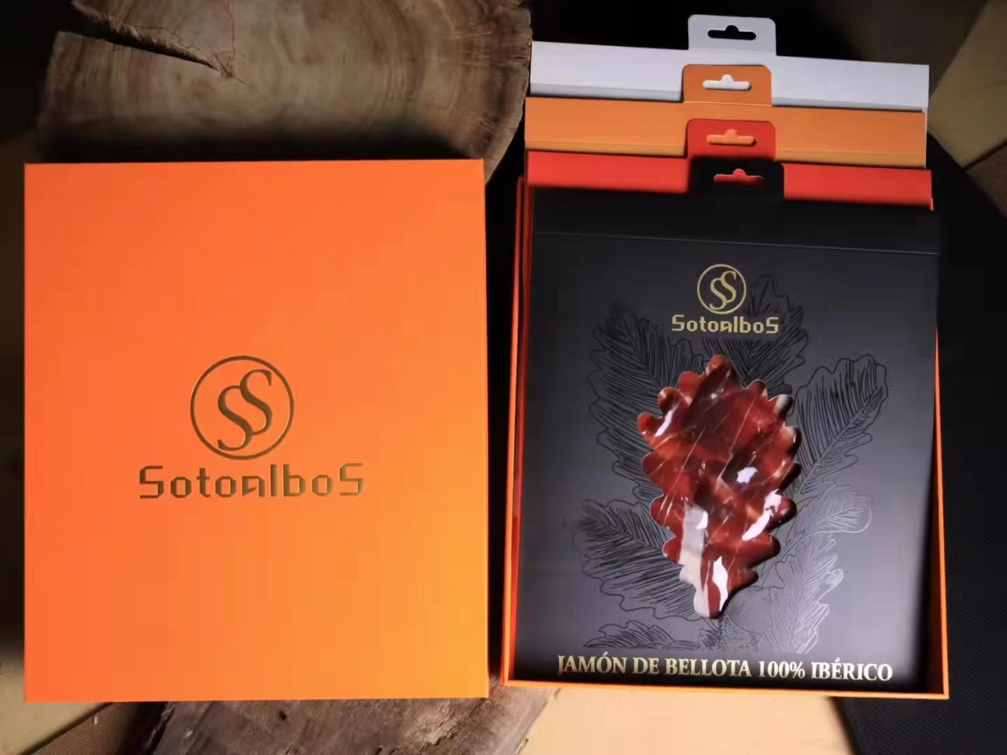 50g net Iberian black pig and black label ham slices from Spain Item Picture