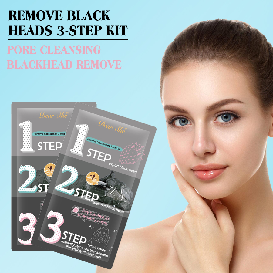 DEAR SHE Bamboo Charcoal Blackhead Nose Mask Deep Cleansing Blackhead Removal Mask Blackhead Killer