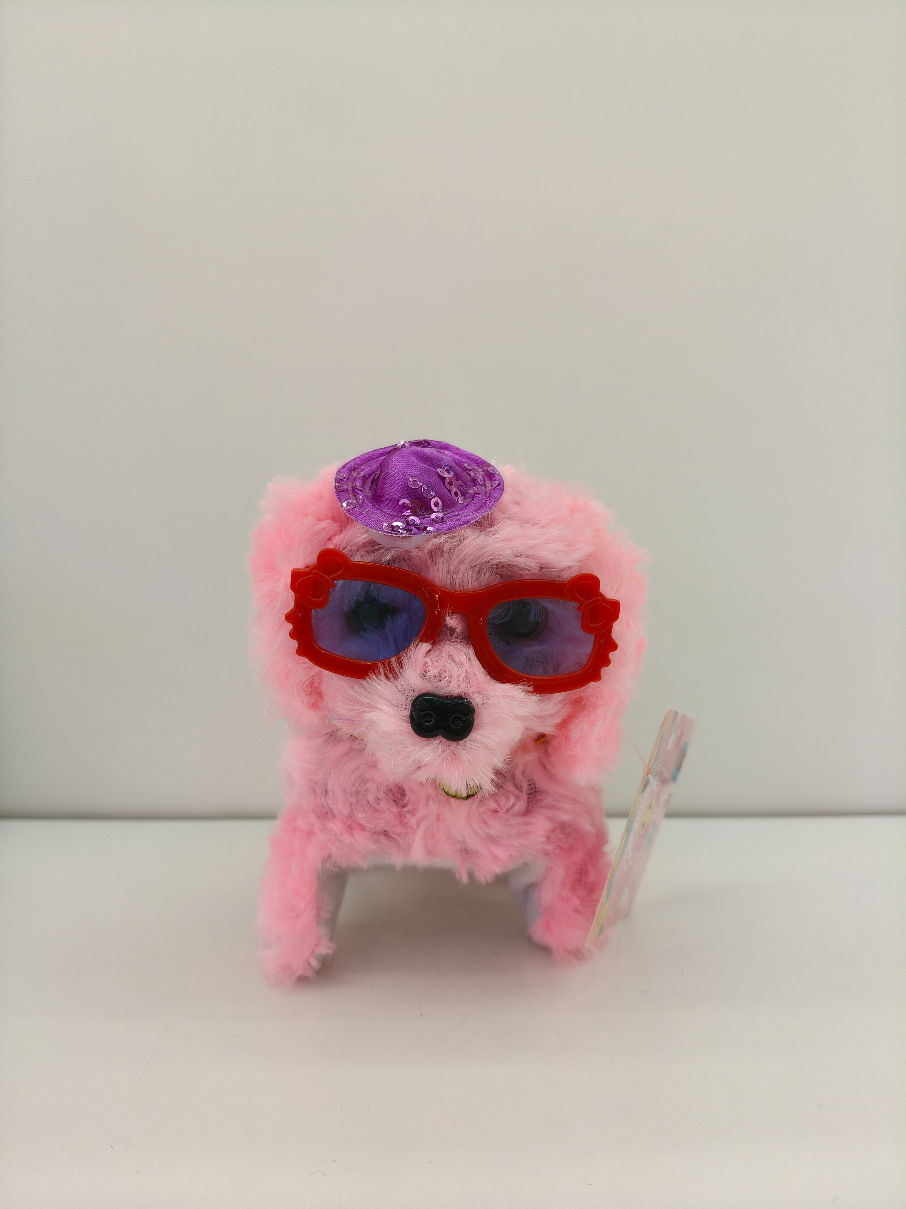 Sequined hat dog plush puppy doll, a cute toy puppy that can walk and bark Application Scenario