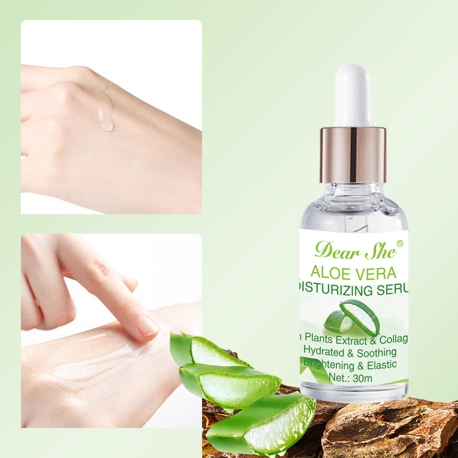 DEAR SHE Aloe Vera Facial Essence Highly Effective Hydrating and Moisturizing Skin Care Water Application Scenario