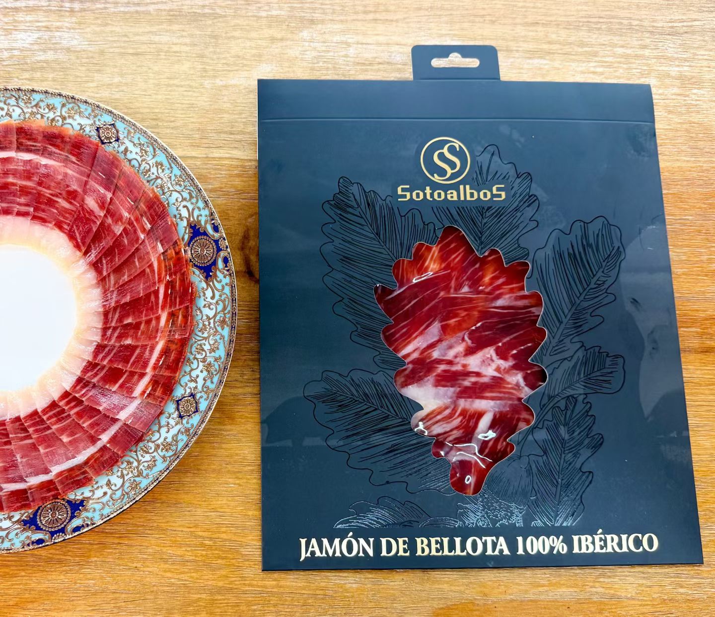 Spanish Iberian ham slices, 50g net, white label, green label, red label, black label, suitable for children and adults Item Picture