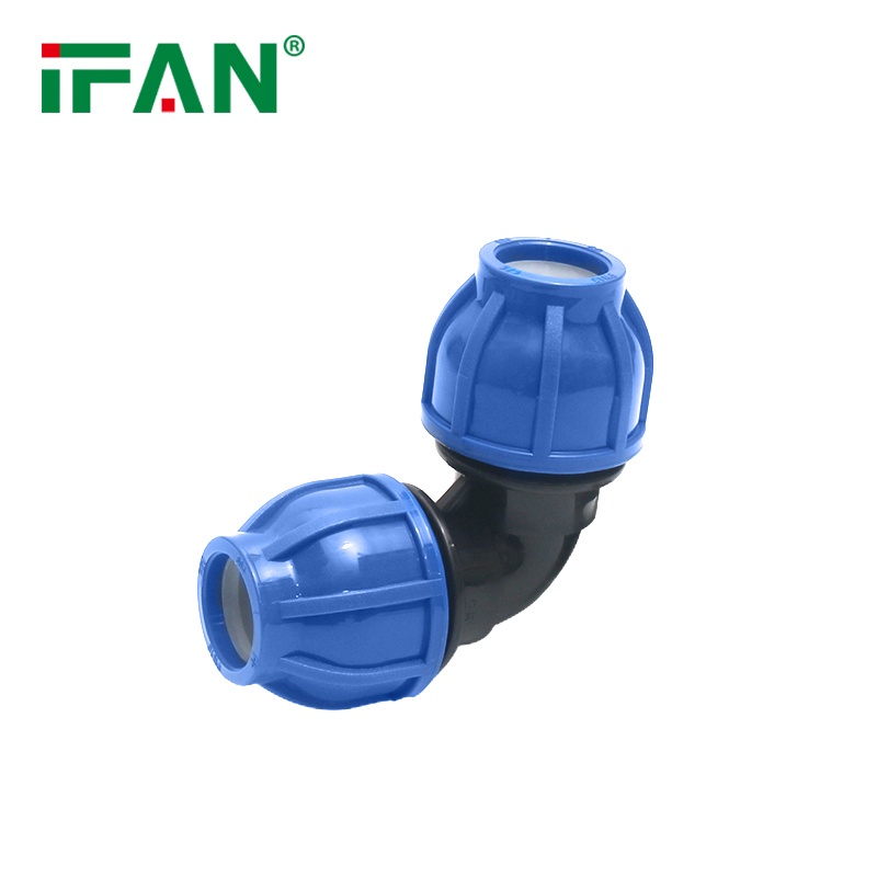 PP Copolymer PN16 Durable Dn20~110mm Plastic Elbow