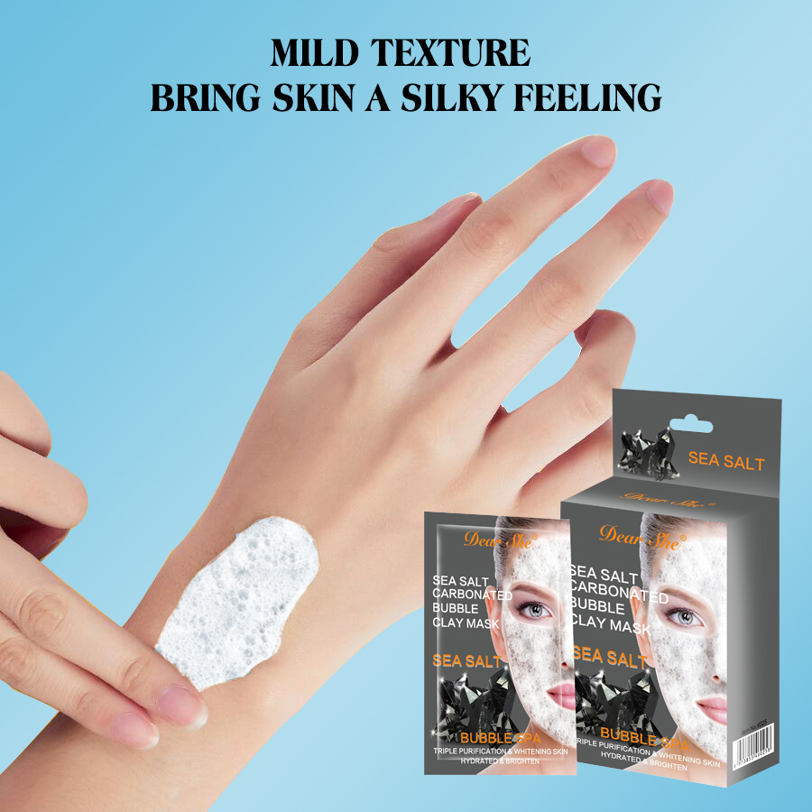 DEAR SHE Black Sea Salt Blackhead Absorbing Bubble Deep Cleansing Blackhead Removal Mask Patch Cross-border Wholesale Specification image