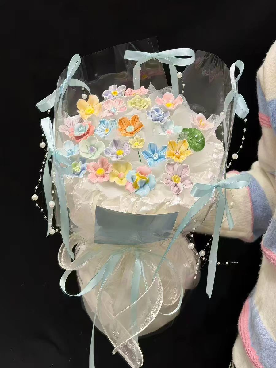 景德镇浮雕陶瓷杯陶瓷花瓶工艺品礼品陶瓷花单花永不凋谢的花陶瓷单花陶瓷摆件花艺术花陶瓷花束双花工艺品景德镇陶瓷花详情图15