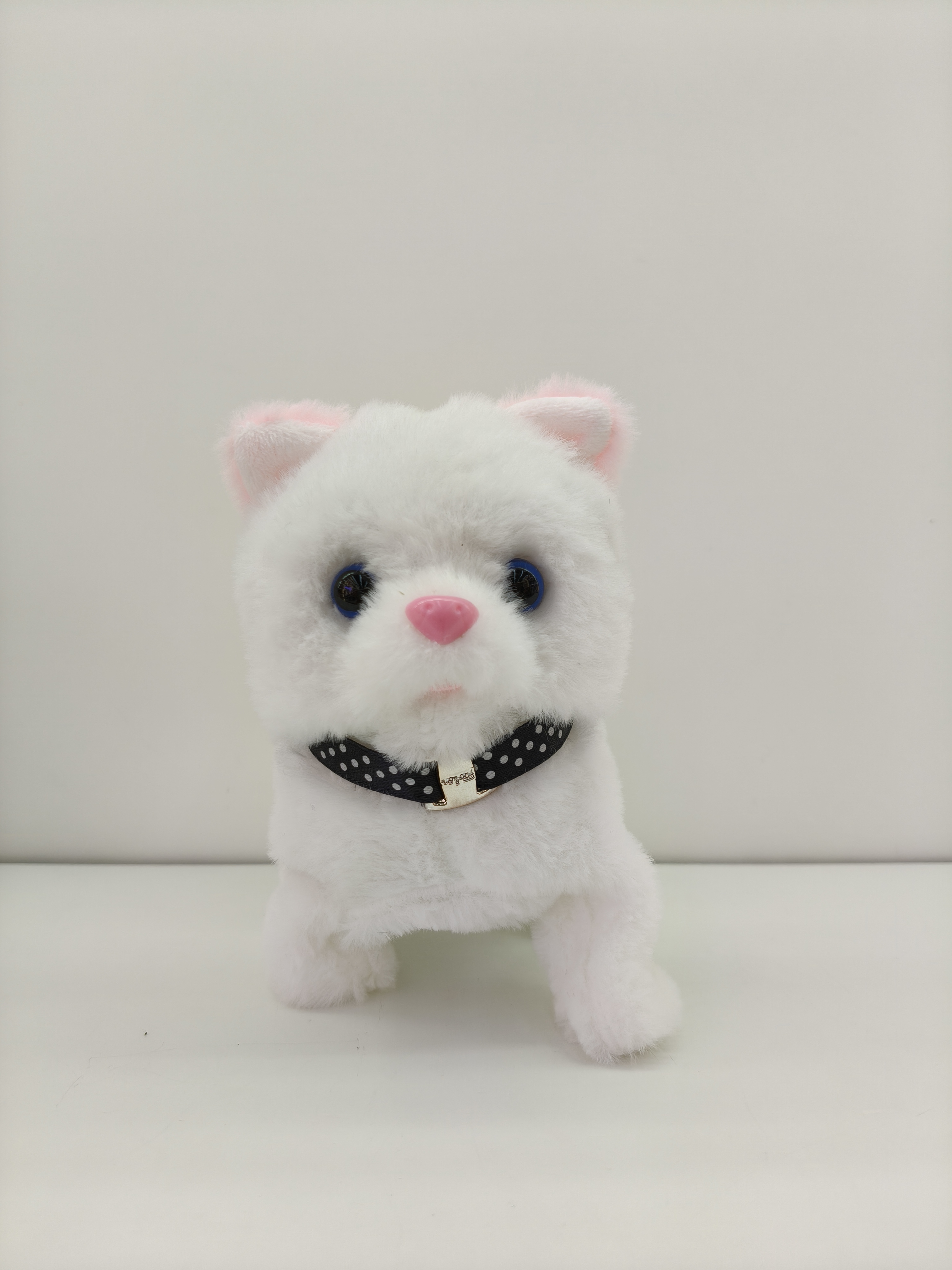 A collar cat plush puppy doll, a cute toy puppy that can walk and bark Specification image