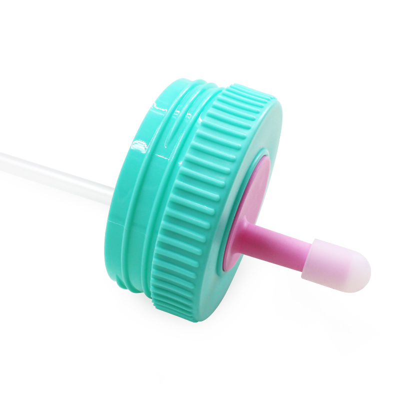 New cartoon straw cup with handle, large-capacity plastic water cup, beach juice cup, cute and creative student water cup Specification image
