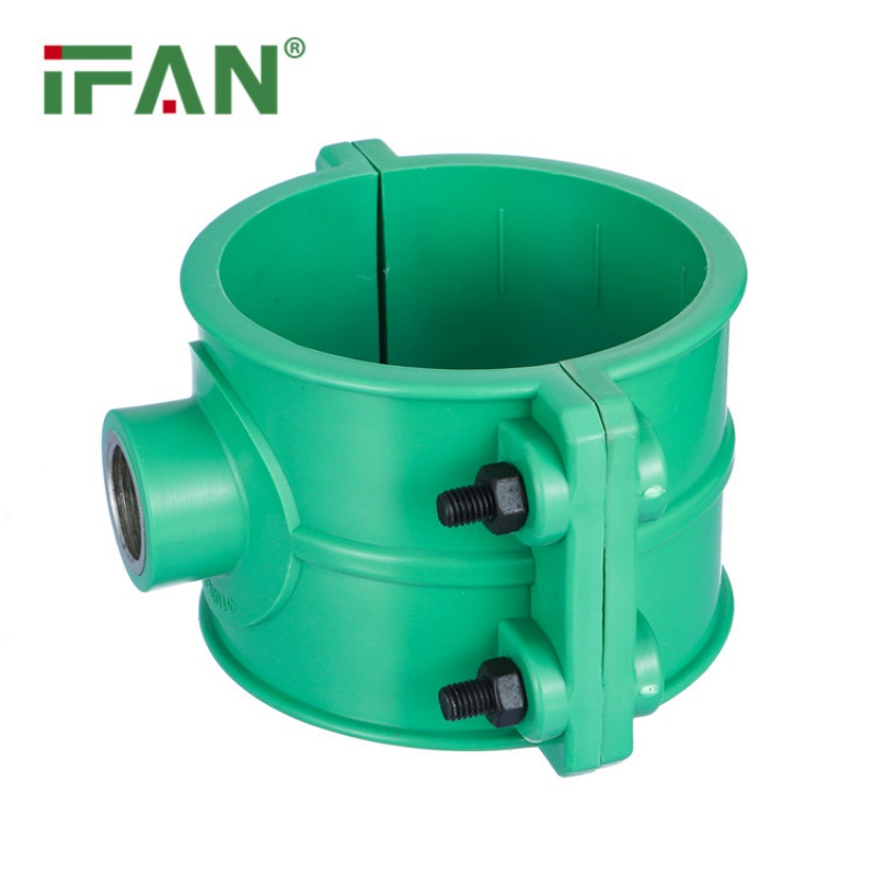 Factory Direct Green PP Saddle Pipe Clamp Polypropylene  Specification image