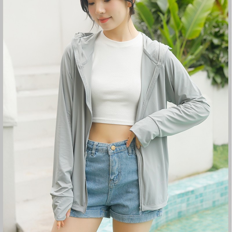 新男女同款冰丝防晒衣双层面料女夏季2025年新款防紫外线透气防晒