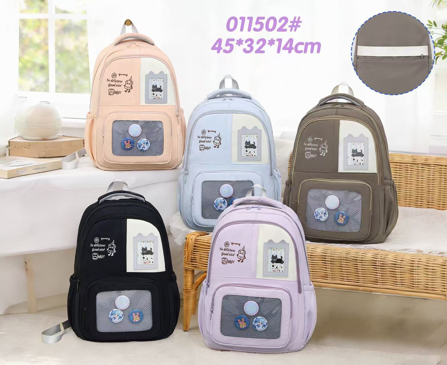 Wear-resistant Oxford fabric men's and women's backpacks, travel outdoor student schoolbags, cross-border bags details Picture