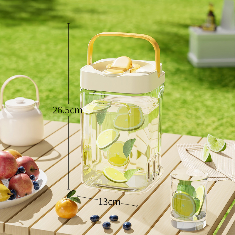 Portable refrigerator cold water bottle, high appearance level, large capacity household fruit tea cold water bottle, juice beverage bucket, cold extraction pot detail image 5