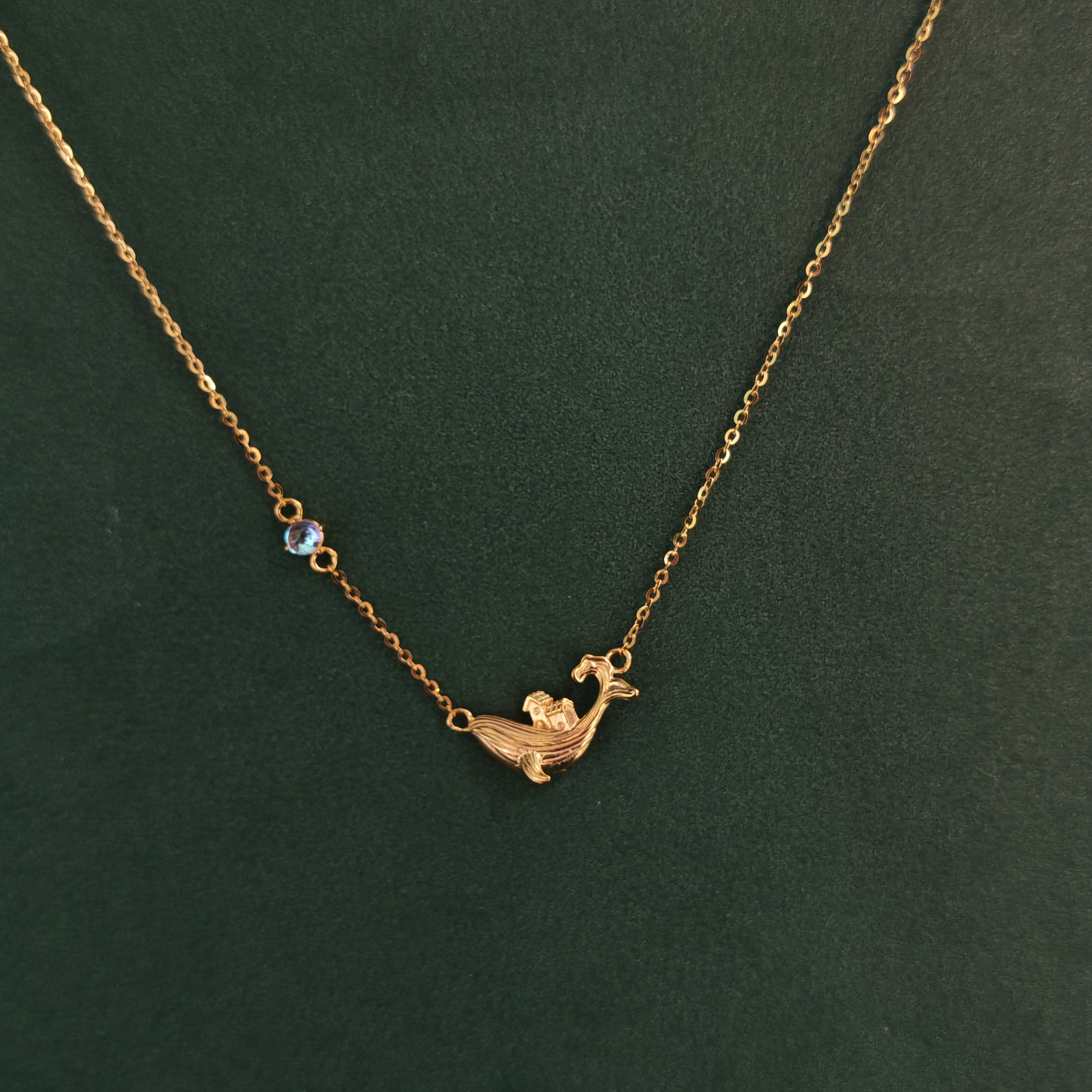 APOTOE's whale-shaped S925 silver creative and cute jewelry, "Whale Island Return", factory direct sales available for wholesale Application Scenario