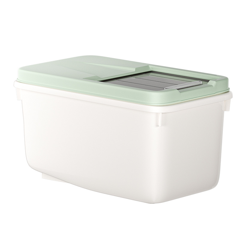 Factory direct sales of large-capacity household rice buckets, moisture-proof rice jars, insect-proof plastic flour storage boxes for wholesale Item Picture