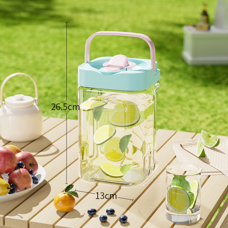 Portable refrigerator cold water bottle, high appearance level, large capacity household fruit tea cold water bottle, juice beverage bucket, cold extraction pot detail image 6