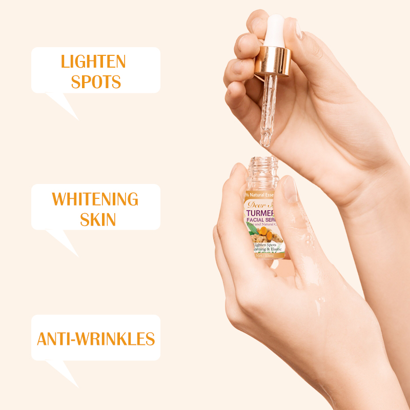 DEAR SHE Turmeric Essence Oil Facial Skin Care Hydrating Moisturizing Oil Factory Direct Sale Application Scenario