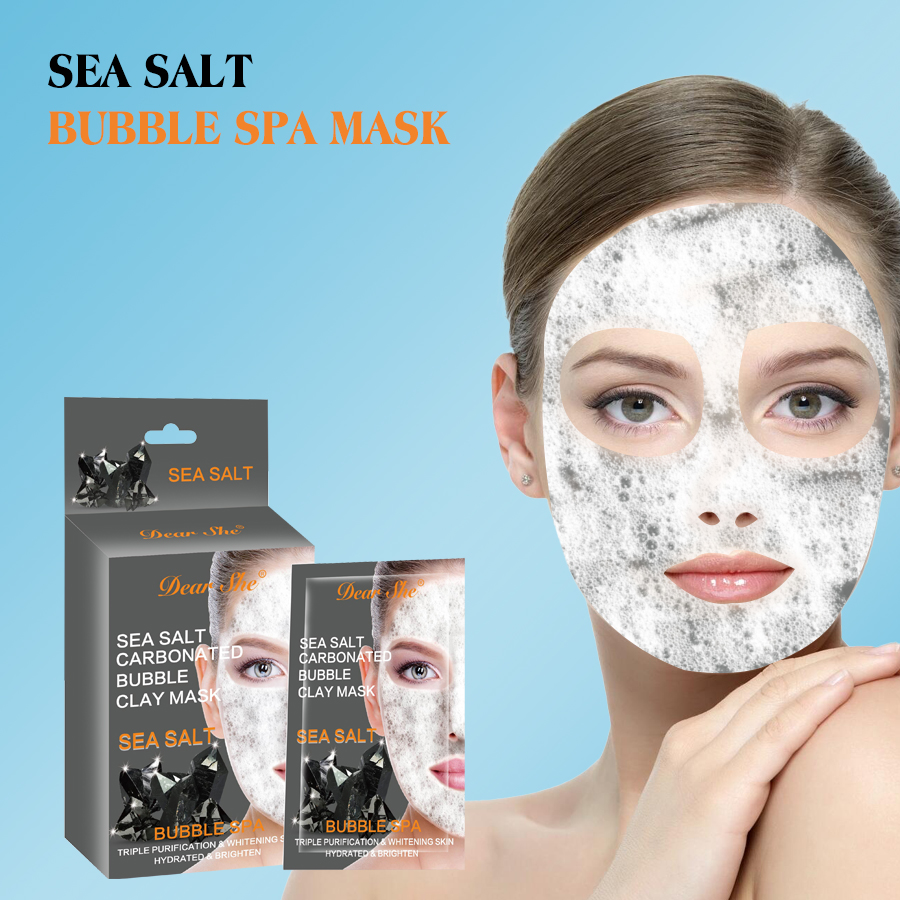 DEAR SHE Black Sea Salt Blackhead Absorbing Bubble Deep Cleansing Blackhead Removal Mask Patch Cross-border Wholesale