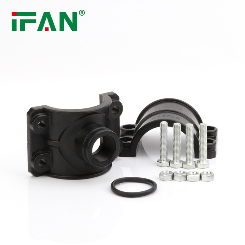 Universal Black PP Pipe Clamp Assembly / Hose Clamp
