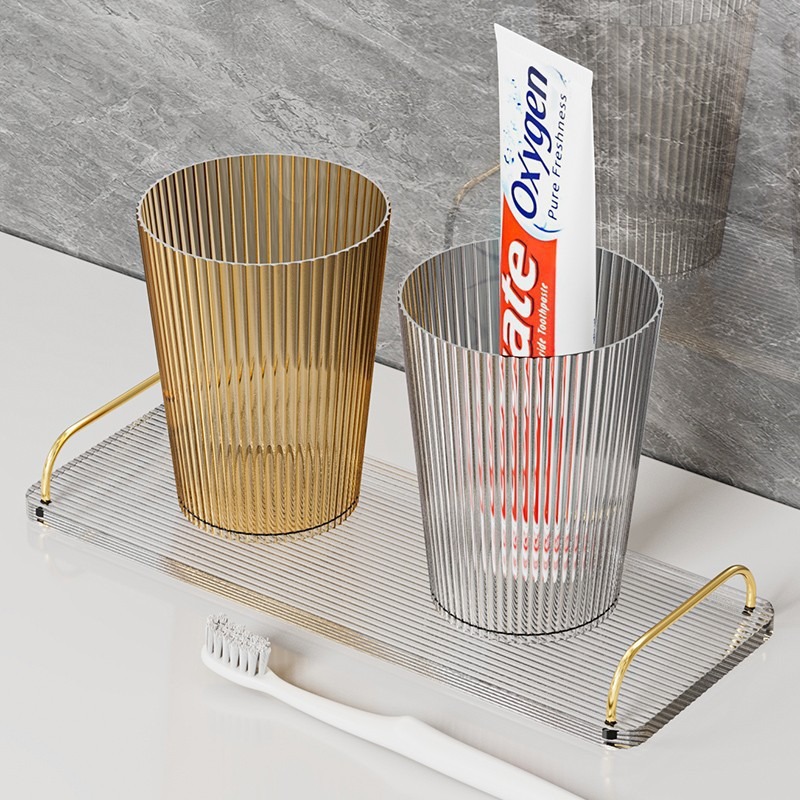 Light luxury tooth brushing and mouthwash cups, washbasin cups, couple toothbrush cups, high appearance level for dormitories, household tooth cups, washbasin cups, household * Specification image