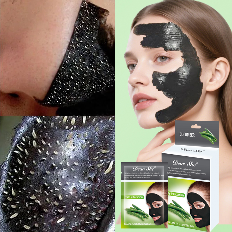 Dear She Cucumber Blackhead Removal Mask Peel-off Blackhead Removal and Acne Removal Black Mask Factory Direct Sale Application Scenario