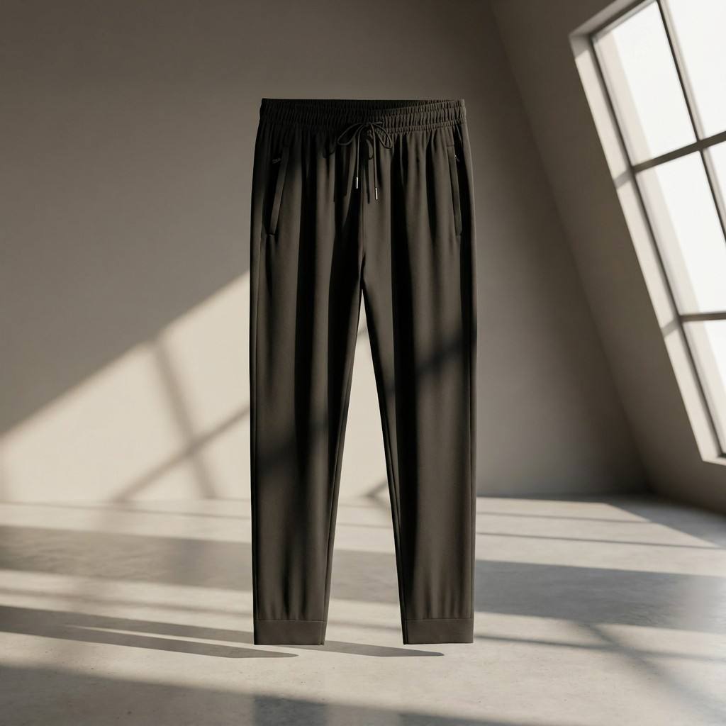 In 2026, the hot-selling European and American ice silk pants for men's summer are a new thin and large-sized sport pants. The loose ice silk sport pants are printed with logos