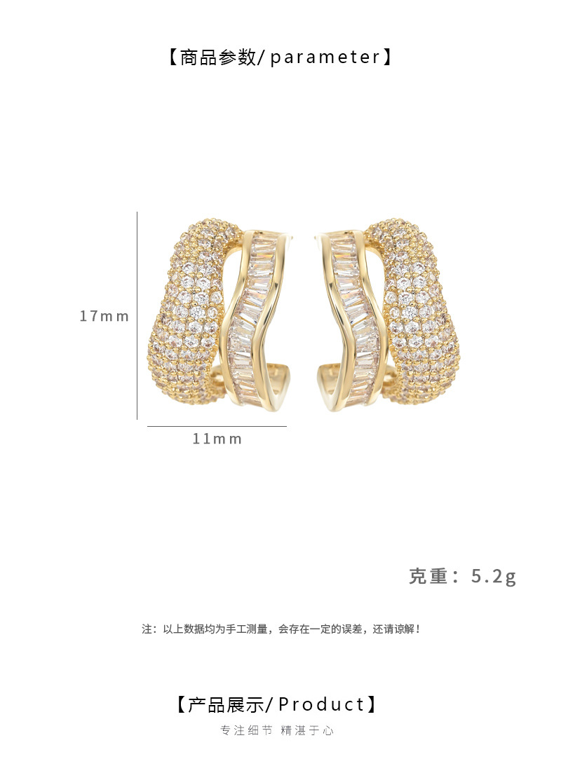 Серебряная игла S925 покрыта модным двухэтажным двухэтажным кольцом с открытым открытым кольцом в корейском стиле pic 2