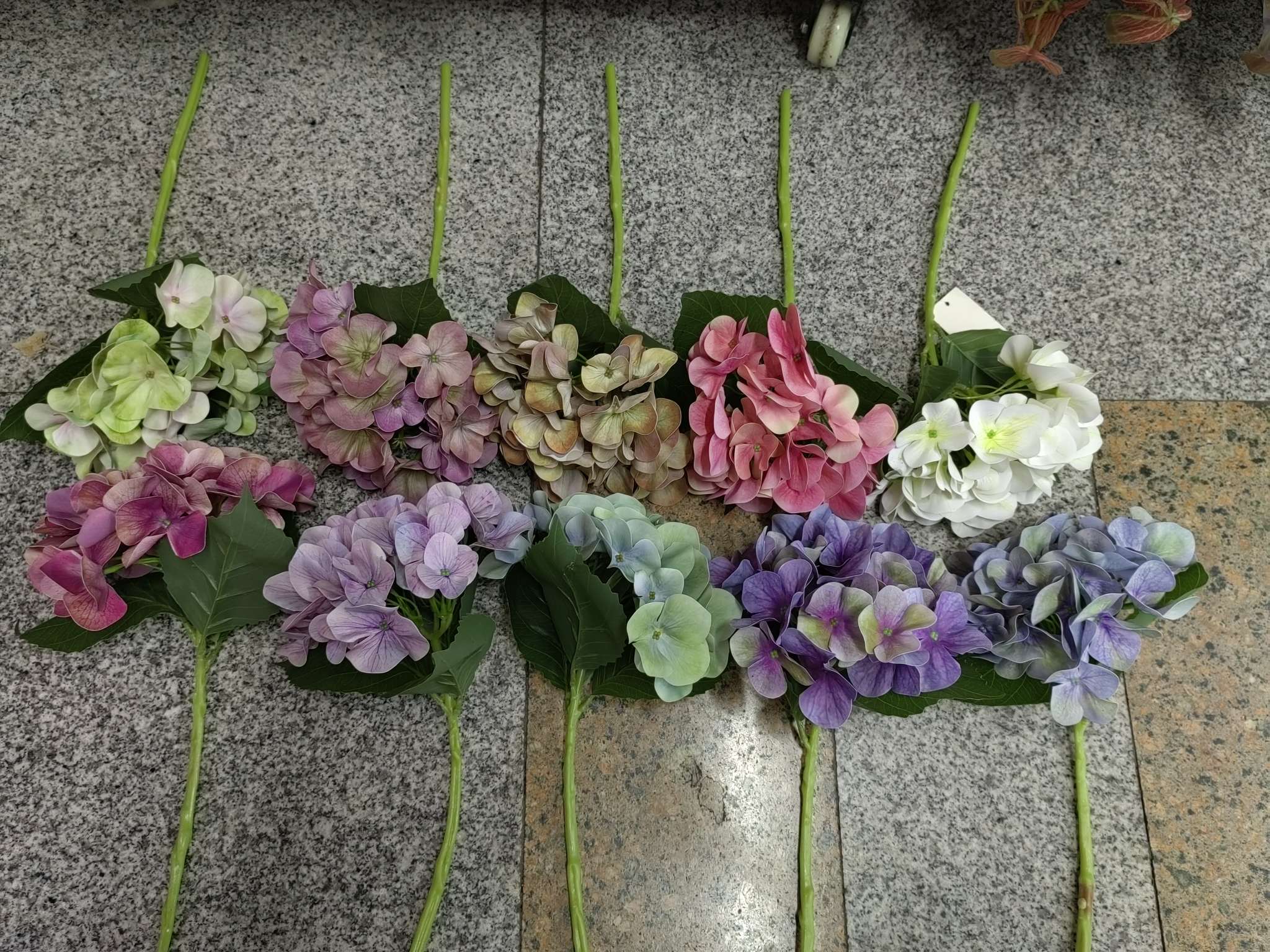 仿真塑料泡沫假花花杆人造花配件花头家饰塑料花假花