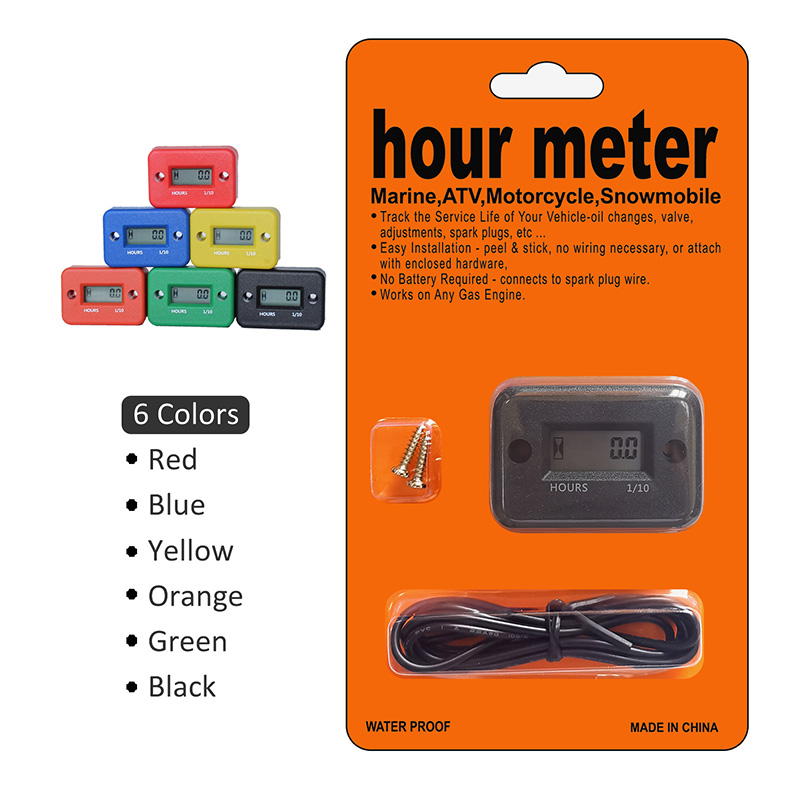 DJ-101 Engine lawn mower tachometer, engine chainsaw tachometer timer, digital display chronograph, industrial timing Application Scenario