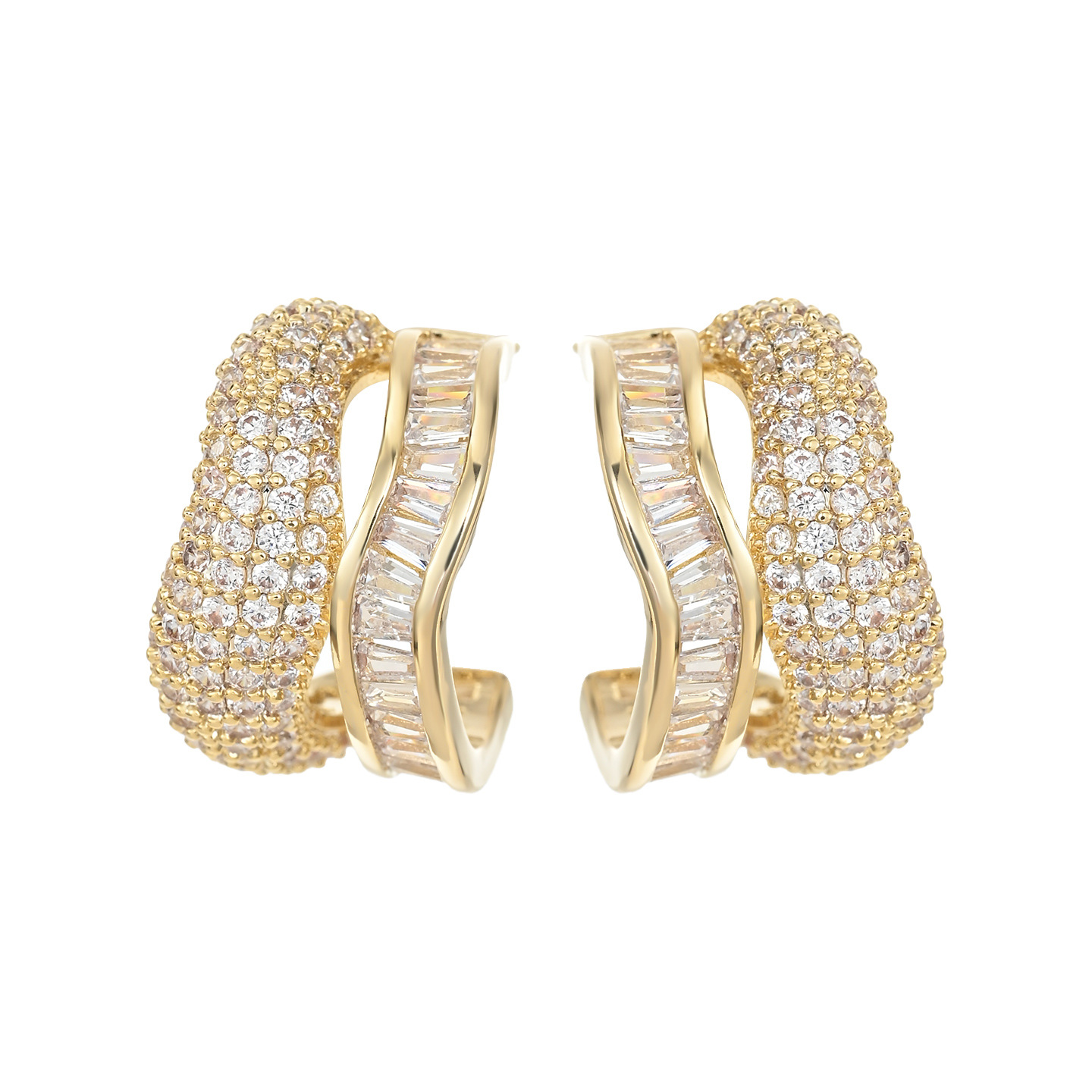 Серебряная игла S925 покрыта модным двухэтажным двухэтажным кольцом с открытым открытым кольцом в корейском стиле pic 6