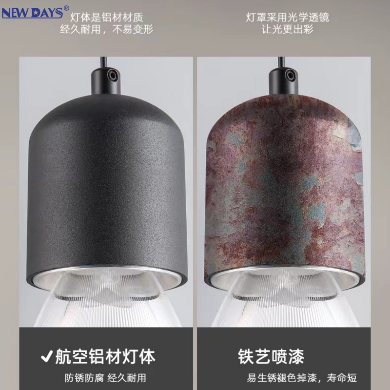 NEWDAYS brand's cross-border new led modern and simple pendant lamps, colorful creative high-display low-voltage bar table lamps, energy-saving high-brightness ambient lighting pendant lamps and lighting fixtures details Picture