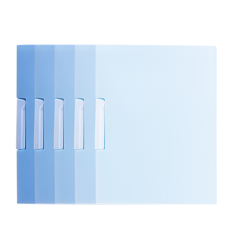 A4 folder, rotating side-opening, pull-out rod holder, test paper storage bag, transparent insert, color junior high school student file folder Item Picture