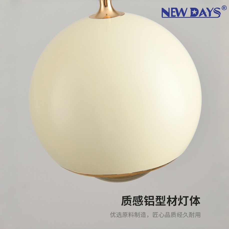 NEWDAYS品牌跨境新品led现代简约吊灯，圆形创意高显低压吧台灯，节能高亮照明氛围灯吊灯灯具灯饰 details Picture