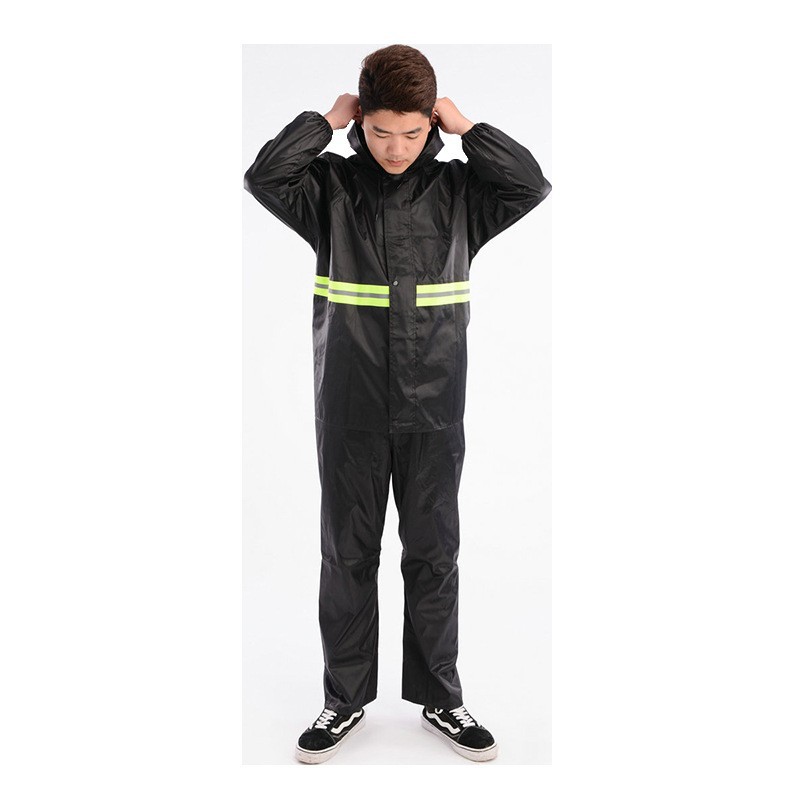 Raincoat and rain pants two-piece set, full-body riding motorcycle, cross-border foreign trade protection, thickened wholesale, waterproof raincoat and rain pants two-piece set, full-body riding motorcycle, cross-border foreign trade protection, thickened wholesale, waterproof detail image 3