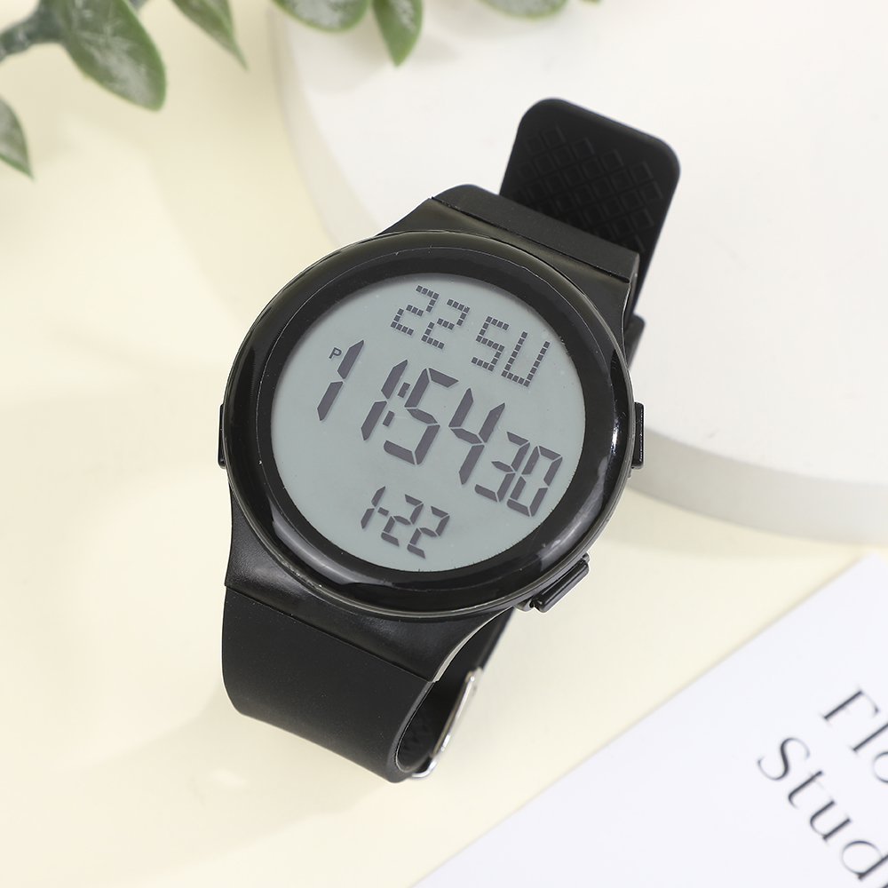 FUYADA high-quality waterproof electronic watch, large dial, clear digital display, student sports electronic watch, luminous alarm clock, multi-functional electronic watch, fashionable and versatile, sporty campus style details Picture