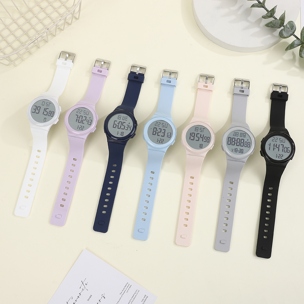 FUYADA high-quality waterproof electronic watch, large dial, clear digital display, student sports electronic watch, luminous alarm clock, multi-functional electronic watch, fashionable and versatile, sporty campus style