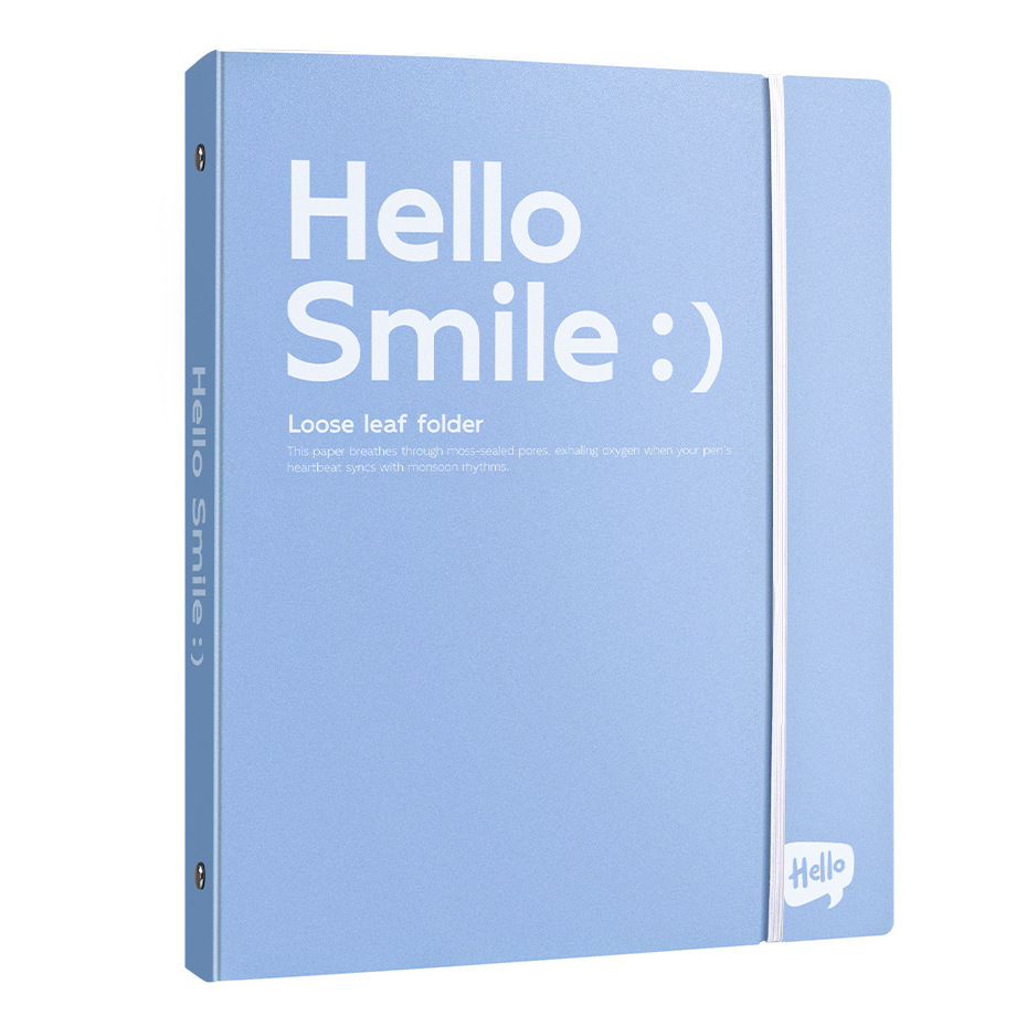 Colorful loose-leaf folder, test paper materials organization book, large-capacity A4 perforated design, classified file storage bag Item Picture