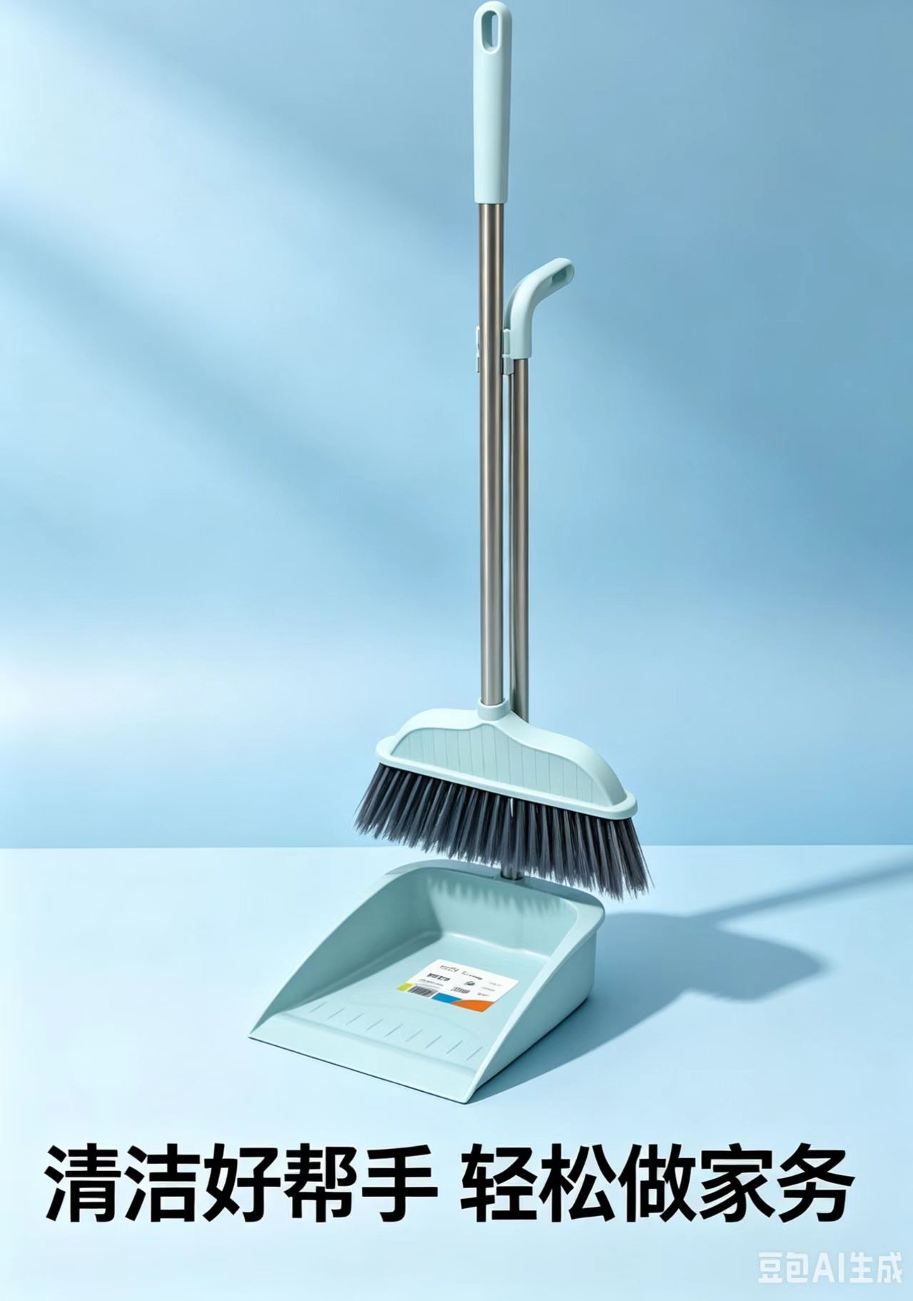 مكنسة المانغا الزرقاء الضحلة، مكنسة المكنسة المجرفة، مجموعة من ثلاث مكسحة Specification image