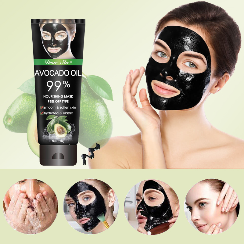 DEAR SHE Avocado Blackhead Mask Gentle Application Blackhead Mask Wholesale Discount Application Scenario
