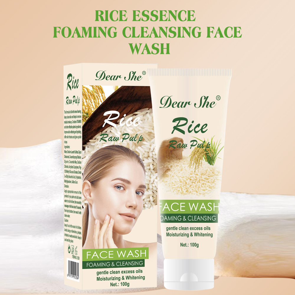 DEAR SHE Rice Skin Care Essence Facial Cleanser Repairs, hydrates, nourishes and cleanses facial skin Factory direct sales details Picture