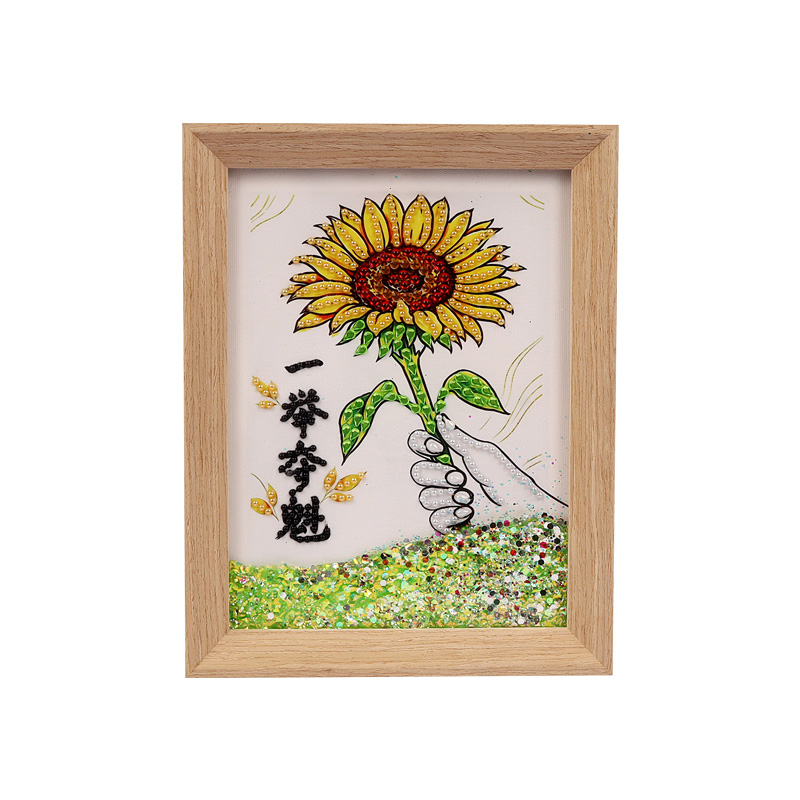 "8-inch Quicksand Diamond Ambient Desktop Decorative Art and cultural Creative Gift" in One Fell Swish Application Scenario