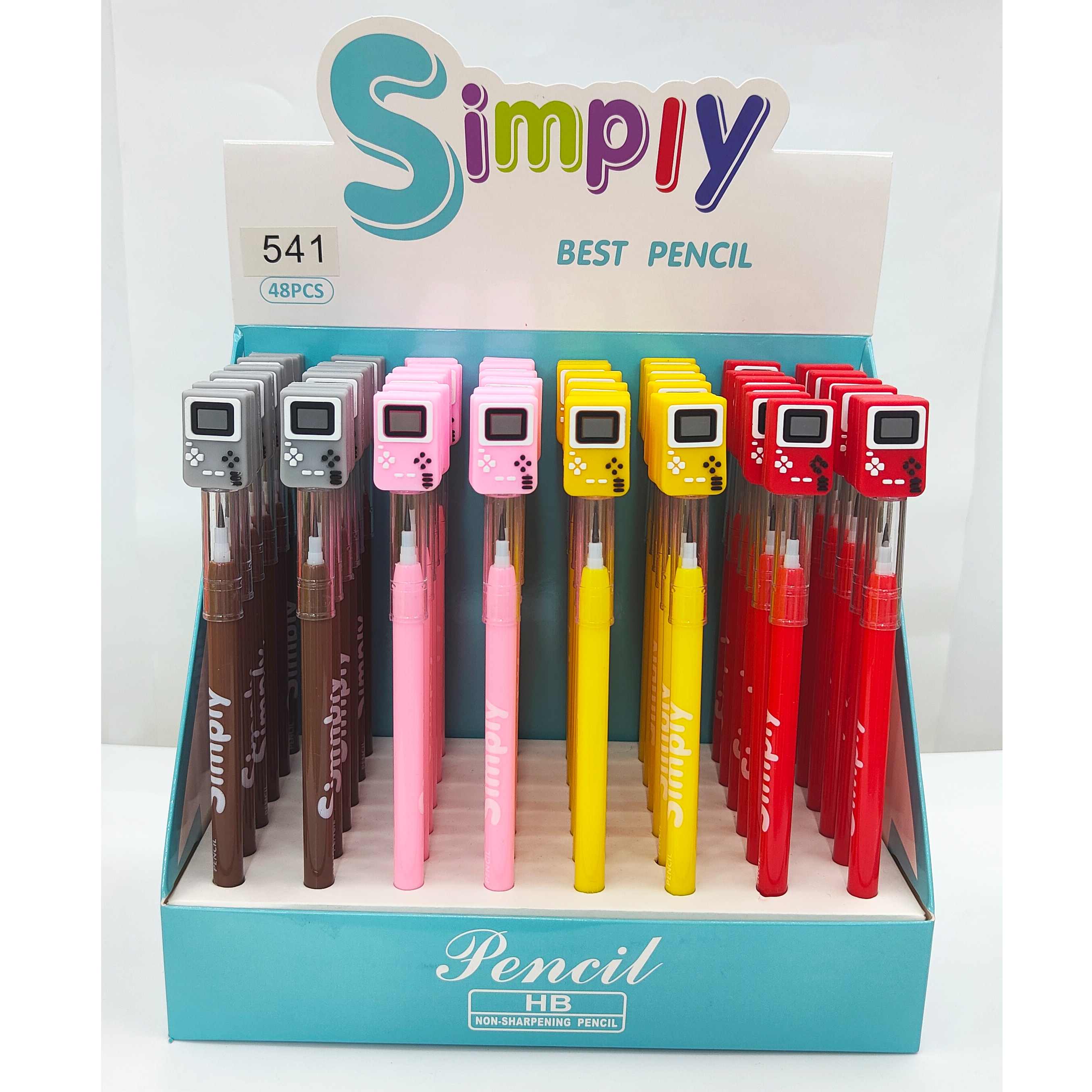 Factory direct supply of cartoon-tipped no-cutting bullet pens, replaceable core animal rubber-tipped no-cutting pencils, student stationery wholesale Item Picture