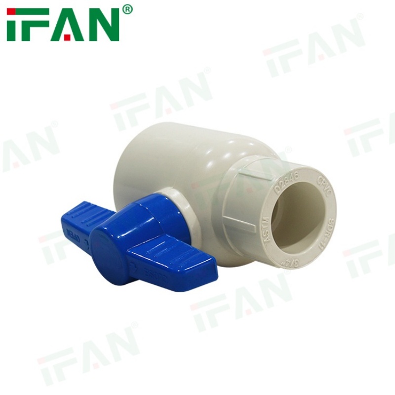 IFAN Durable Plastic White CPVC Union Ball Valve