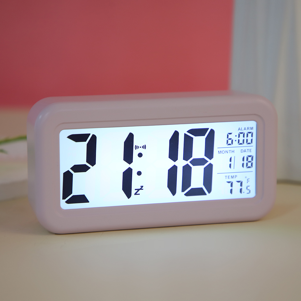FUYADA alarm clock with voice time announcement, large screen, soft night light that is not dazzling, a special wake-up tool for students, desktop night light digital alarm clock, multi-functional silent snooze desktop timing alarm clock Application Scenario