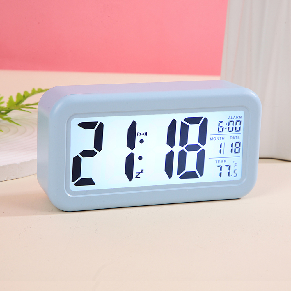 FUYADA alarm clock with voice time announcement, large screen, soft night light that is not dazzling, a special wake-up tool for students, desktop night light digital alarm clock, multi-functional silent snooze desktop timing alarm clock Specification image