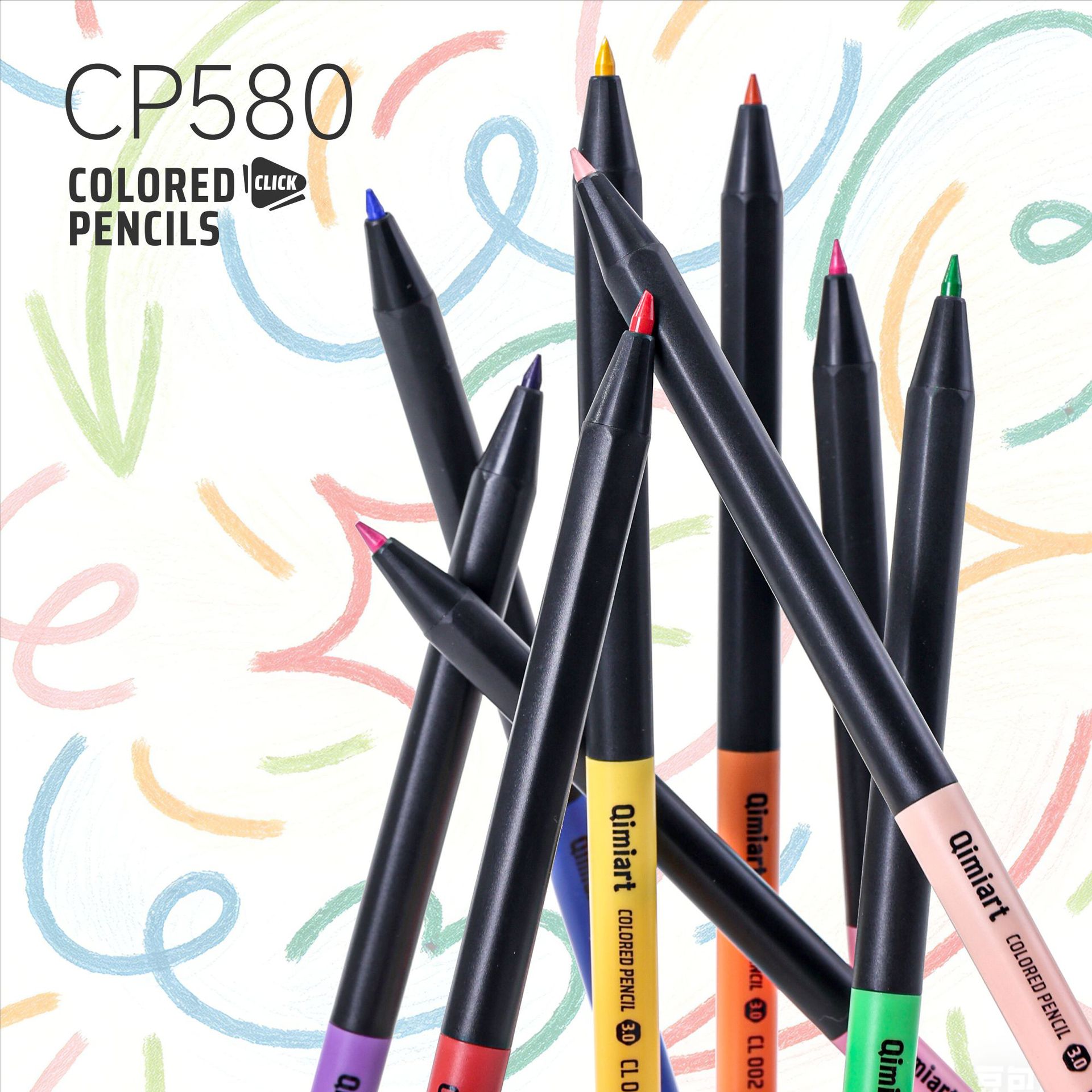Blue Fruit Cross-border's new 12-color press brush is a diy drawing pen for students' art and children's drawing
